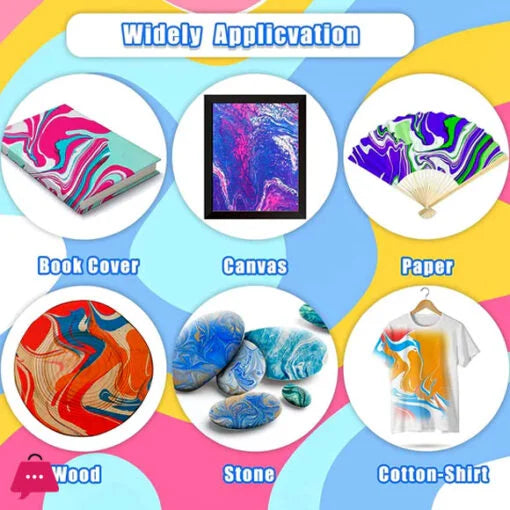 THE MASTER OF THE EBRU WATER MARBLE PAINTING– Creative Art  & Craft Set