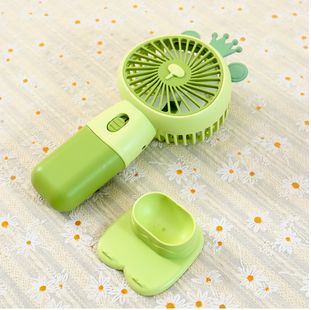 HK-59-8A Cartoon Cute Mini Fan – USB Rechargeable Handheld &amp; Desktop Portable Fan
