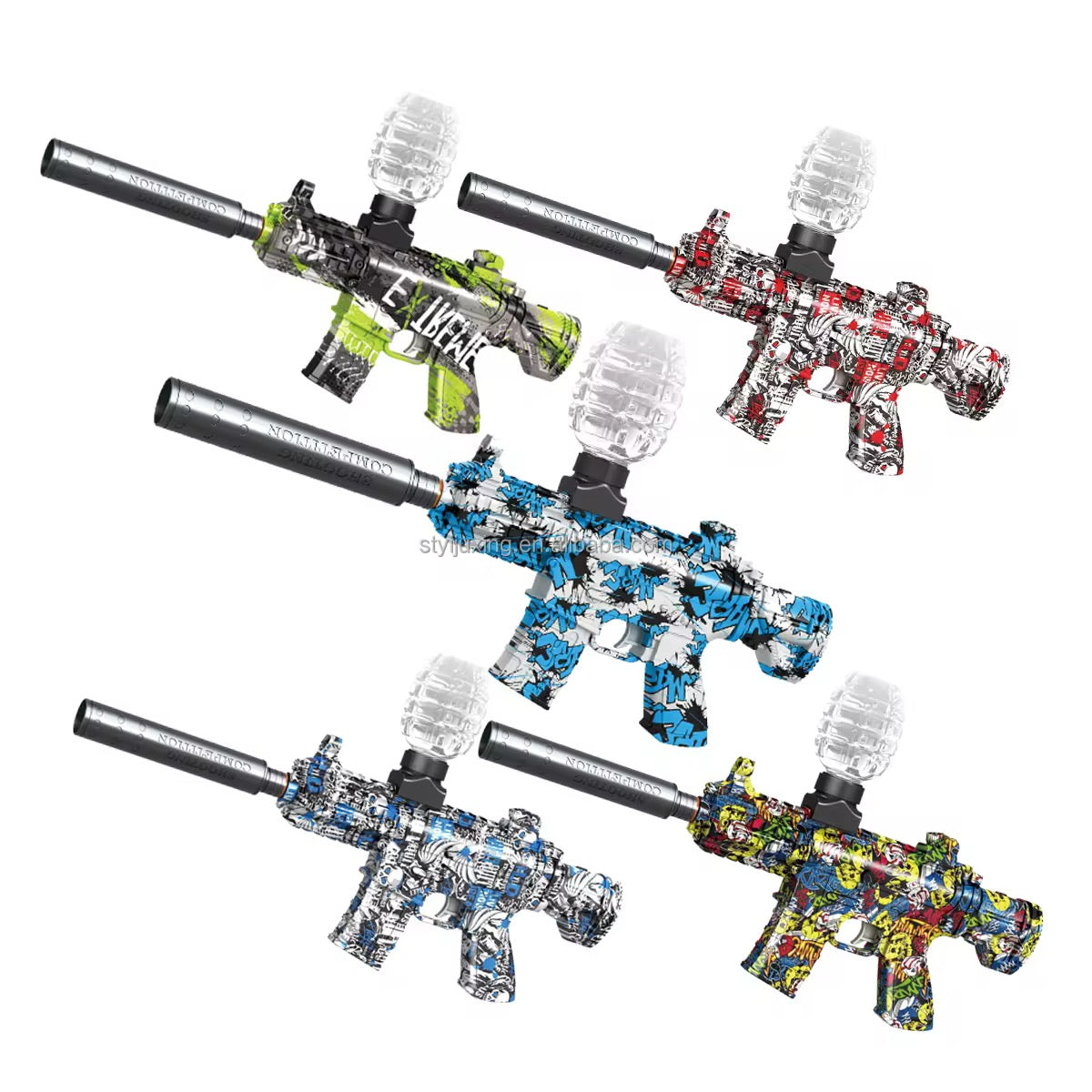 M416 Gel Blaster – Electric Toy Gun – 1000 Gel Balls (Assorted Colors)