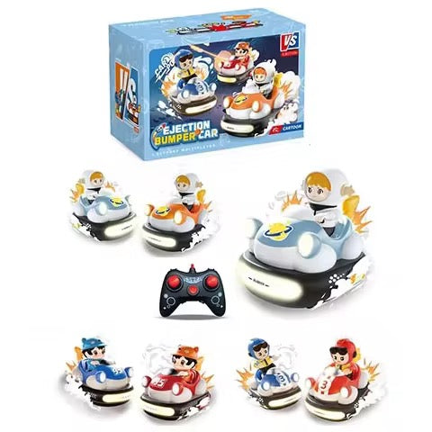 Fun Educational Remote Control Fighting Robot Battle Bumper Car Set – 2 Player Action Game with Music