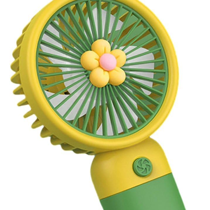 Small Handheld Fan, Personal Mini Fan, USB Rechargeable, Portable & Quiet Cooling Device, Pocket-Sized Hand Fan for Women, Kids, Girls, Men, Lightweight Travel Fan for Office - Random Color -1FFF