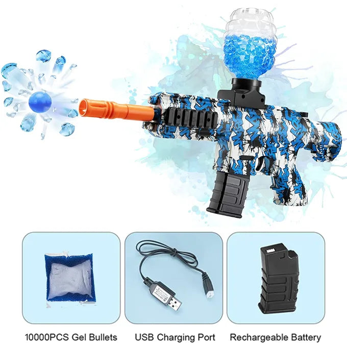 M416 Gel Blaster – Electric Toy Gun – 1000 Gel Balls (Assorted Colors)