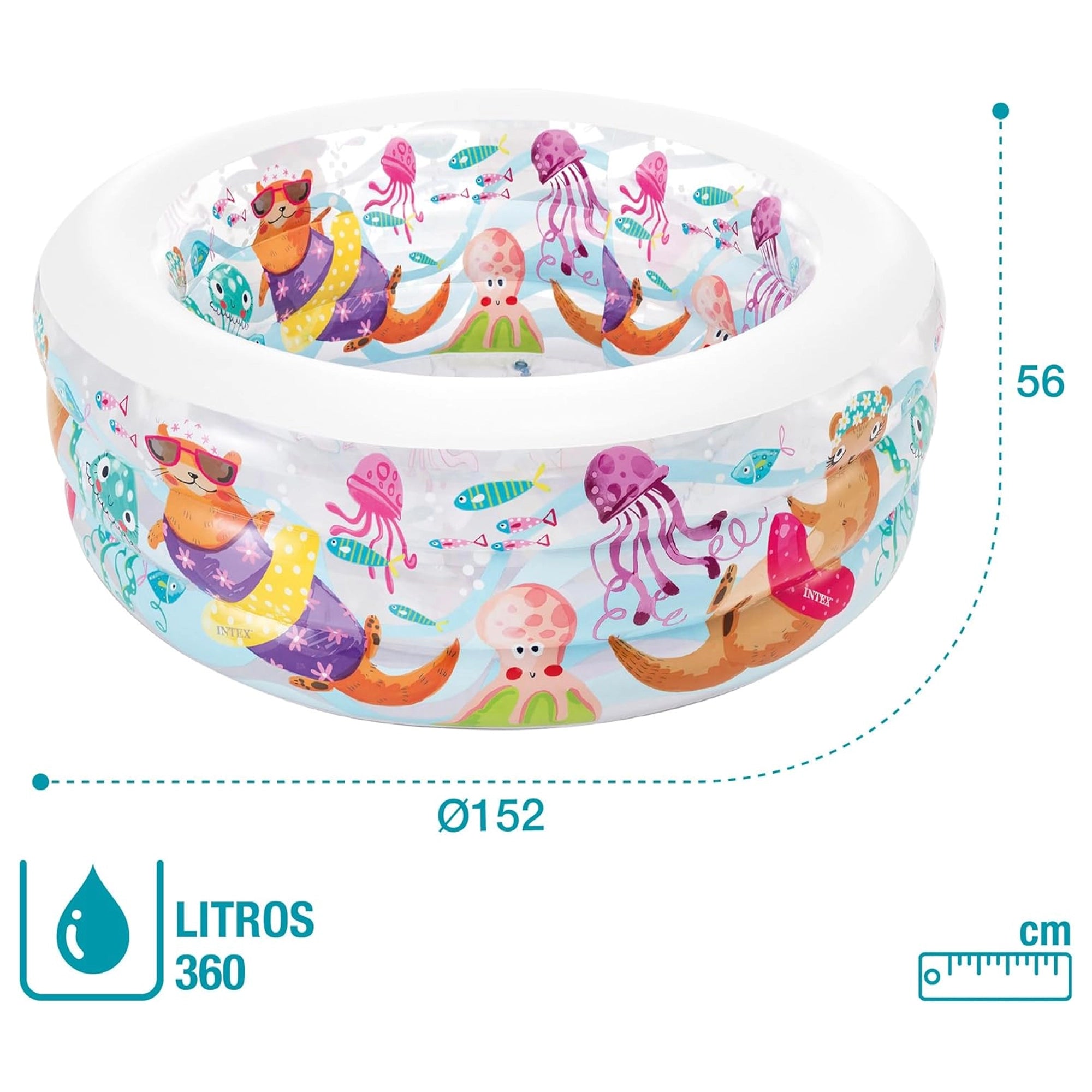 Intex 60″ x 22″ Little Otter Inflatable Kiddie Pool