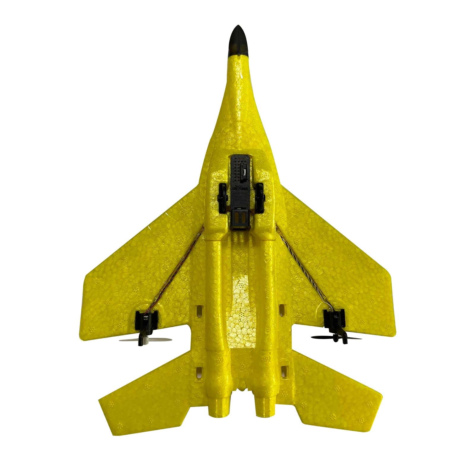 2.4GHz Remote Control Airplane for Kids – Easy to Fly Yellow RC Plane with Self-Balancing Gyroscope & Durable EPP Foam Build