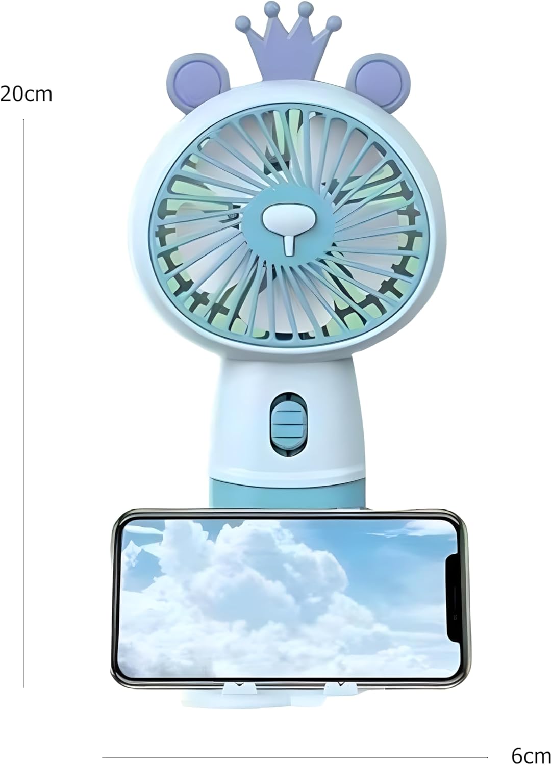 Portable Fan for Kids, Air Cooler Mini Rechargeable Handheld Fan, Child Friendly, Lightweight, Blue - Compact, Safe, and Durable Cooling Solution for Home, School, Travel - Pocket Fan