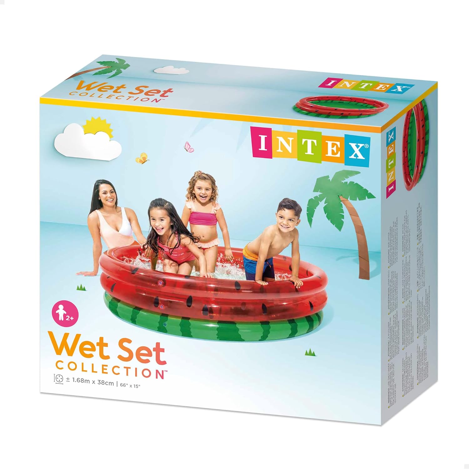 Refreshing Intex Watermelon Pool for Kids – 66″ x 15″
