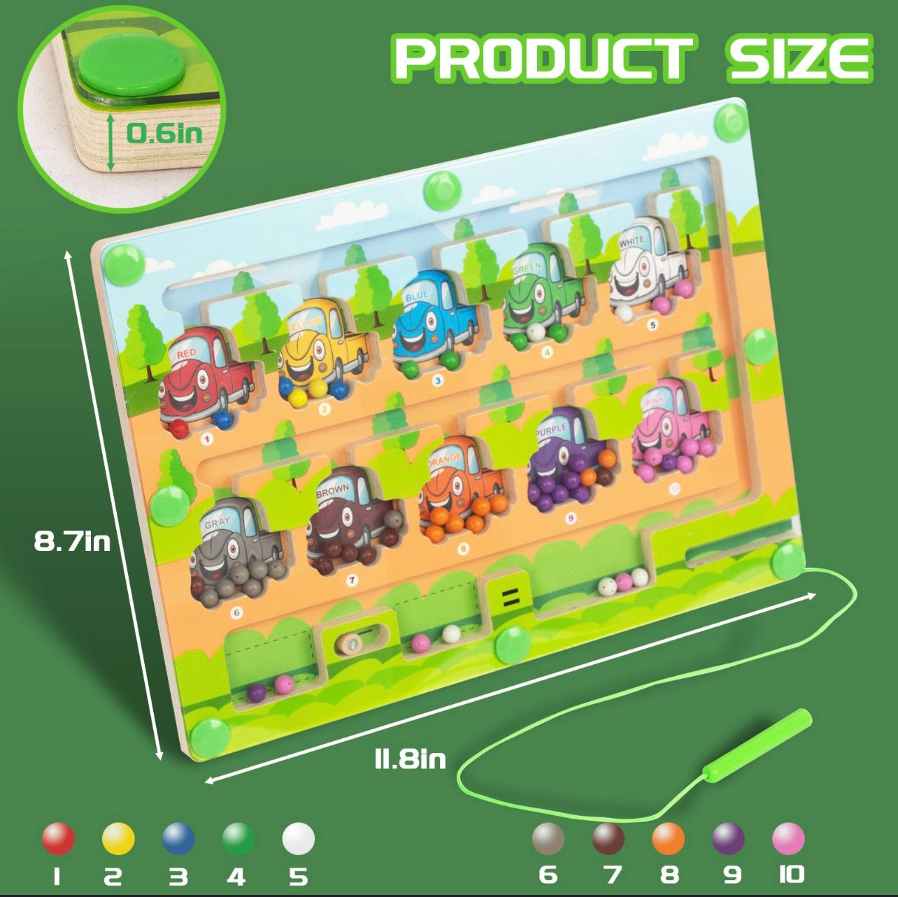 Magnetic Busy Board For kids – Fun & Educational Activity Toy