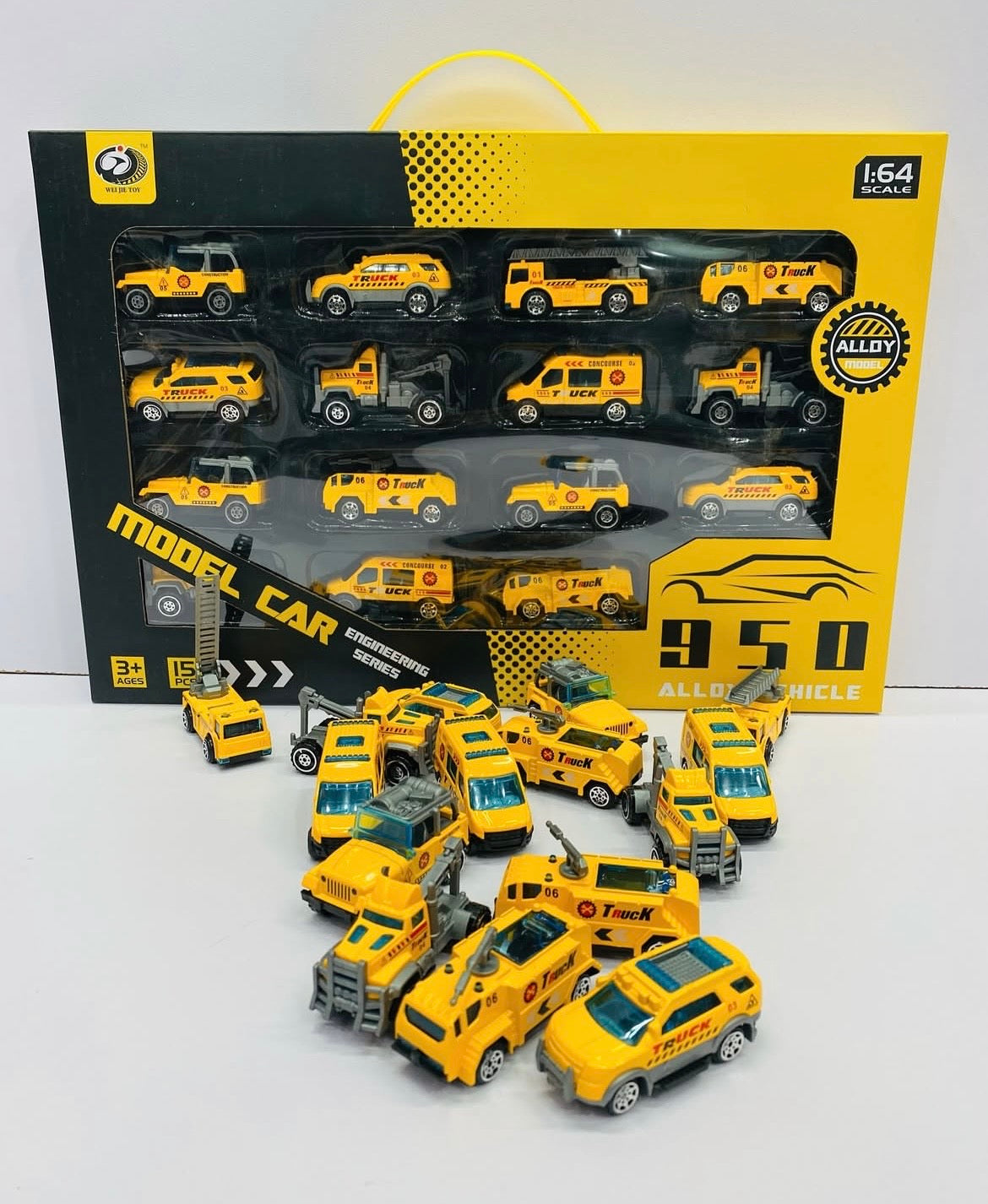 15 Metal Cars Box – Premium Quality 1:64 Scale Die-Cast Set