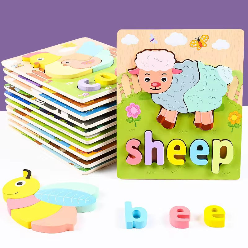2 in 1 puzzle board for kids – Fun &amp; Educational Learning Toy