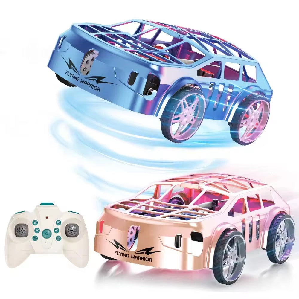 RC Drone Car Mini RC Drone & Flying Car, Remote Control Quadcopter with One Key Take Off/Landing, LED Lights, Easy to Fly Toy Drones for Kids 8-12