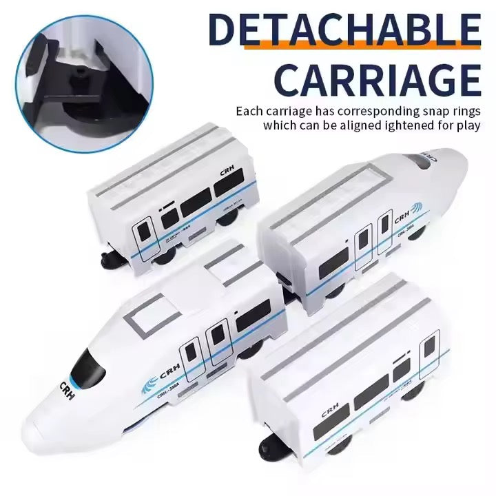 Remote Control Detachable Toy Train – 69cm Interactive Electric Locomotive