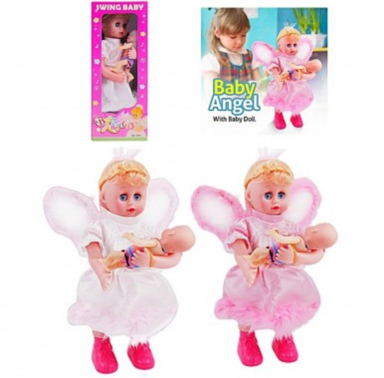 🧸 Adorable Baby Swing Doll – Cute Motion & Fun Play Toy
