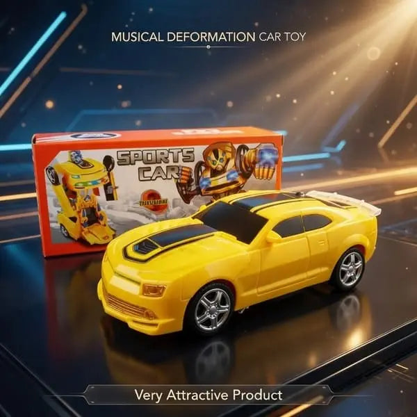 Deformation Robot Car With Music &amp; Lights