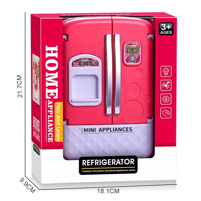 Mini Toy Fridge Set with Fruits & Juice Accessories  – Fun Kitchen Playset for Kids