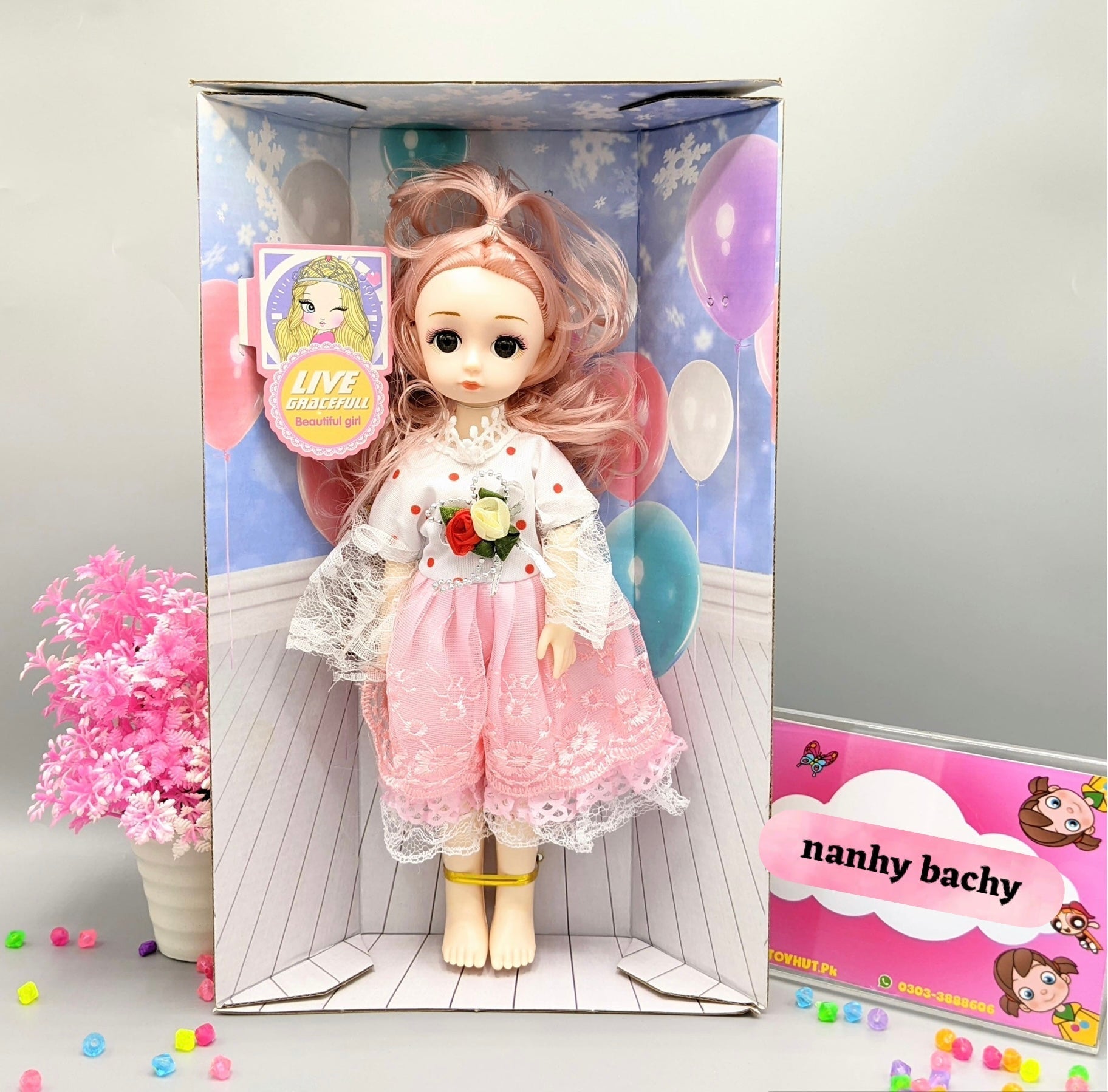 Cute princess doll Box pack – Magical Dress-Up Toy for Kids