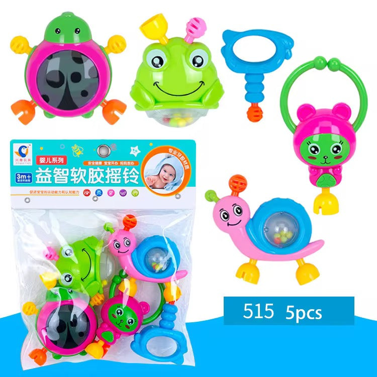 Colorful Plastic Rattle Toy for Babies – Safe & Fun Sensory Play