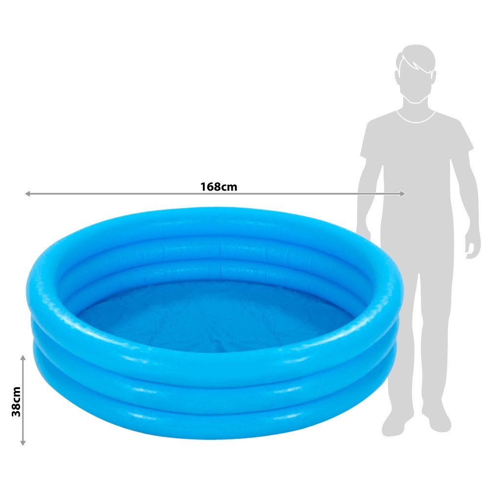 Intex Crystal Blue Pool 66″ X 15″ – Extra Large Family Splash Pool for Kids