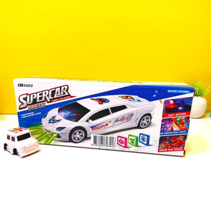Musical 360 Revolving Car With Multi Color Lights