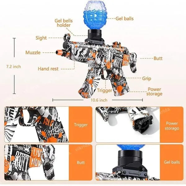 Premium Rechargeable Gel Blaster Machine Gun