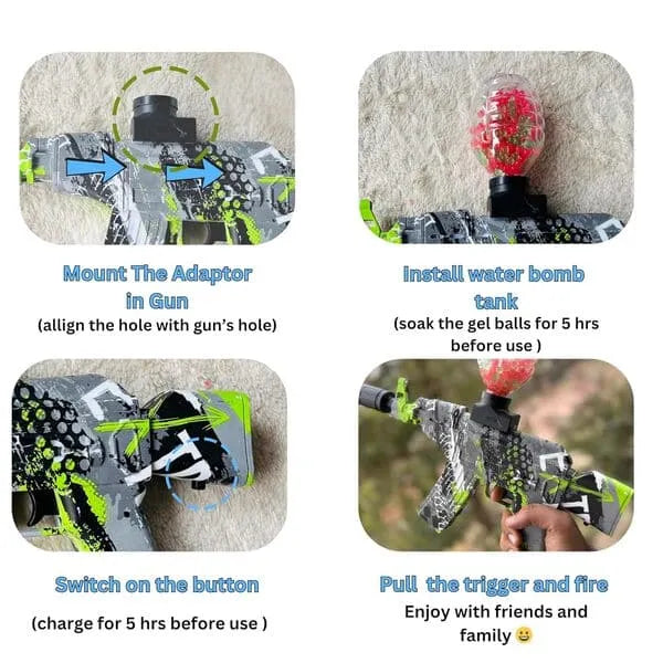 Premium Rechargeable Gel Blaster Machine Gun