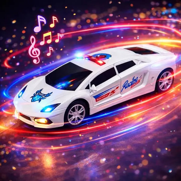 Musical 360 Revolving Car With Multi Color Lights