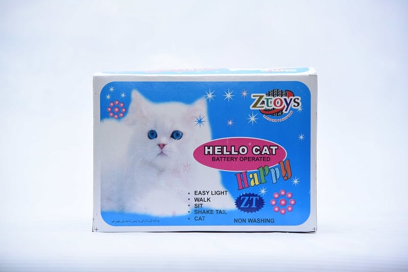 Hello Cat Toy – Lights, Walks & Sits