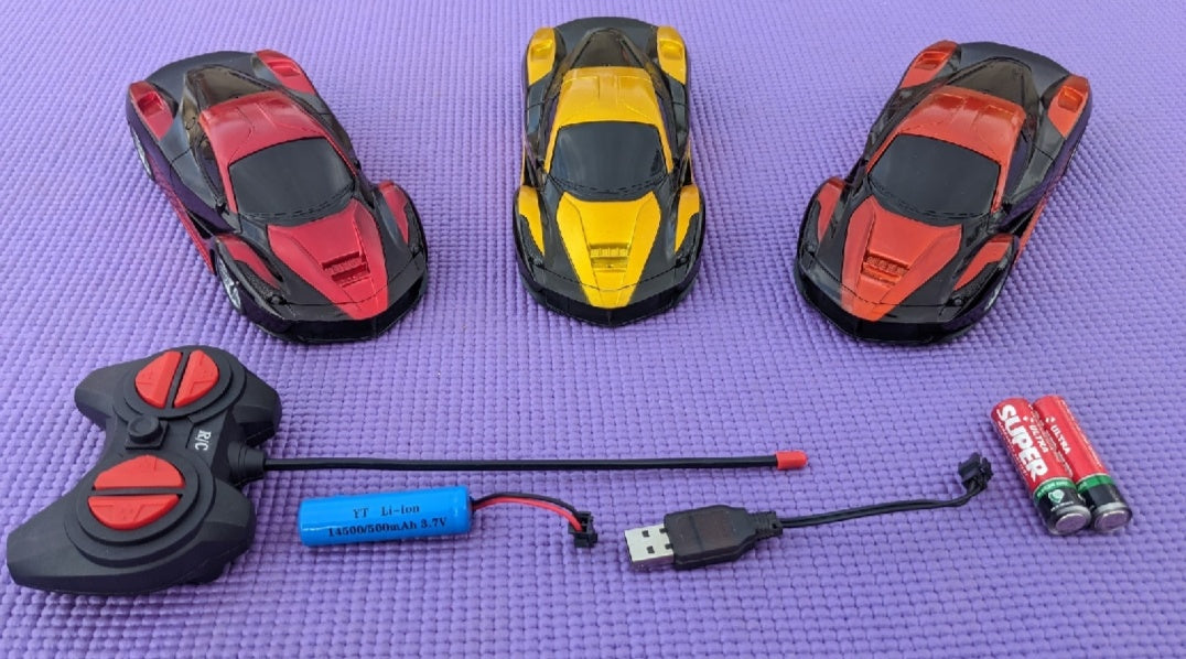 Rechargeable RC Remote Control Car for Kids – High Speed Racing Car with LED Lights –